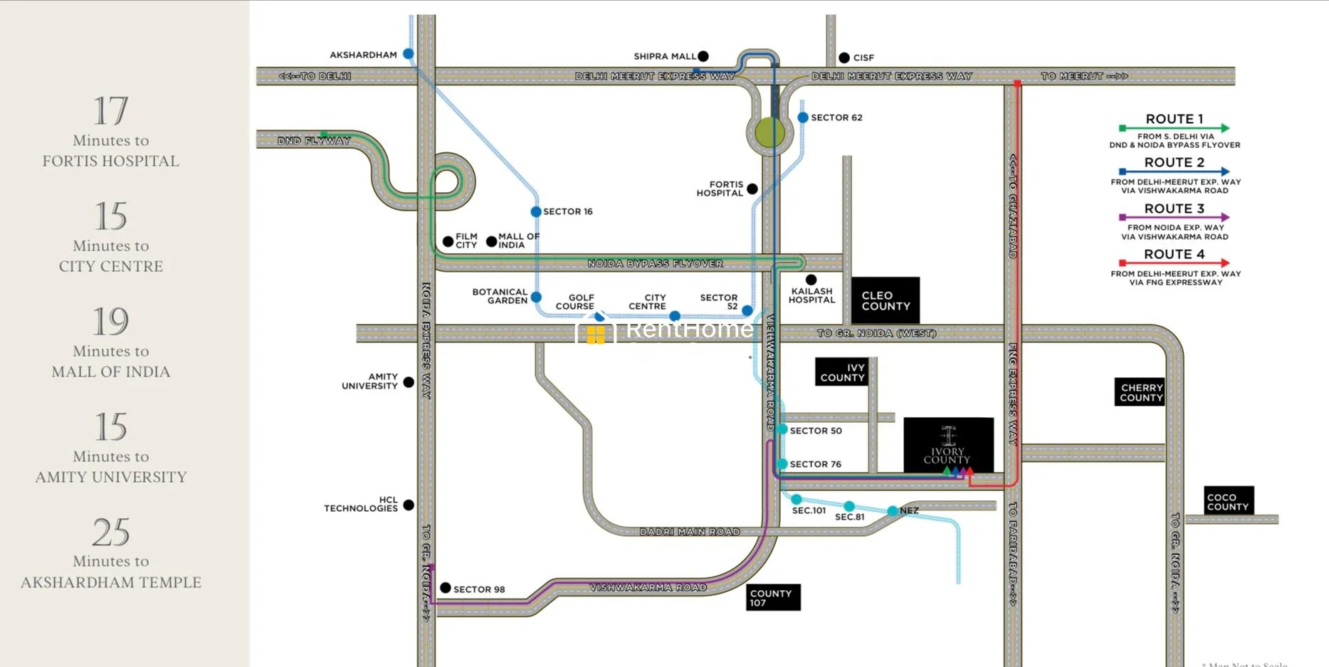 IVORY COUNTY Sector 115, Noida 4BHK