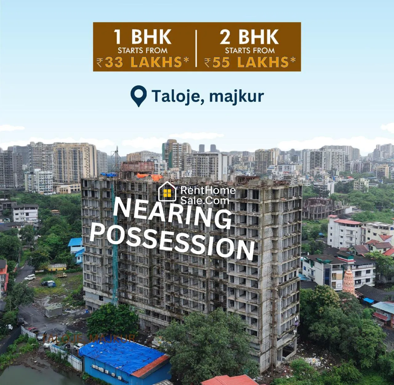 2 BHK Flats For Sale in Pethali Metro Station Taloja, Mumbai